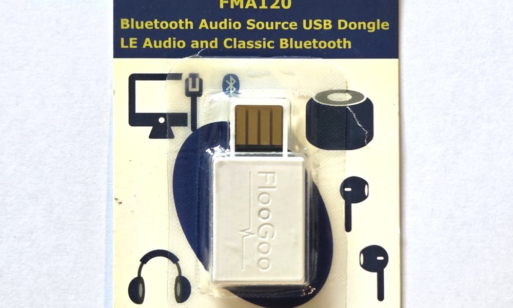 The Flairmesh FlooGoo FMA120 in its blister pack packaging