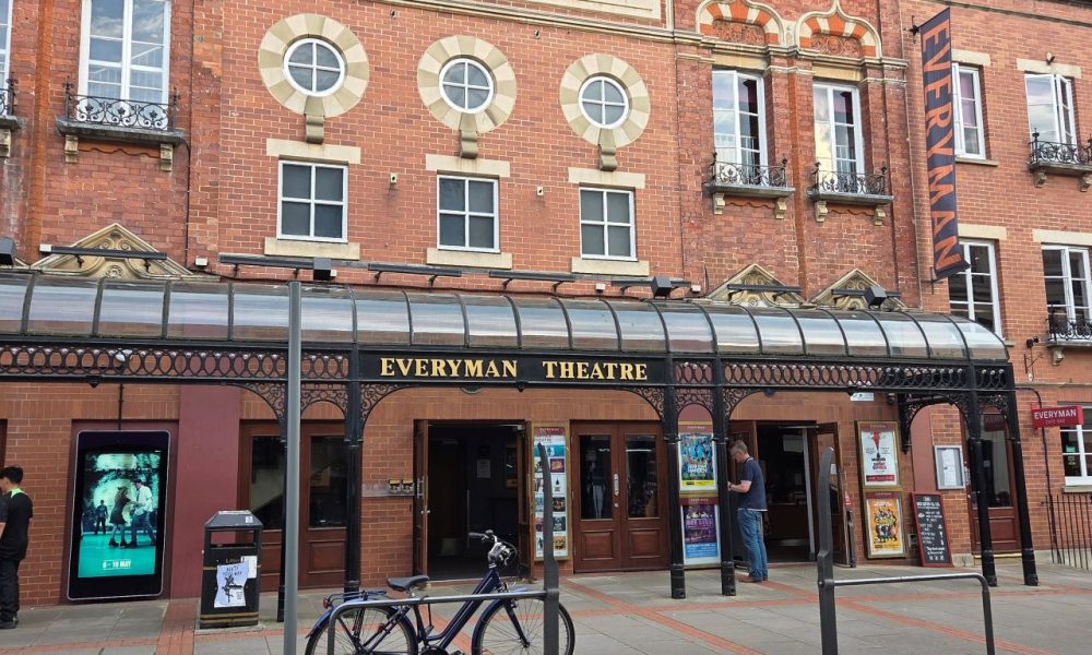 Everyman Cheltenham’s amazing Auri Auracaster was so good it moved me to tears The front of the Everyman Cheltenham Theatre with a bicycle at the front of the picture