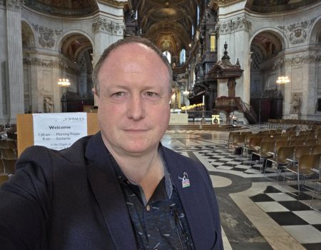 Phil Creighton at St Paul's Cathedral Picture: Phil Creighton