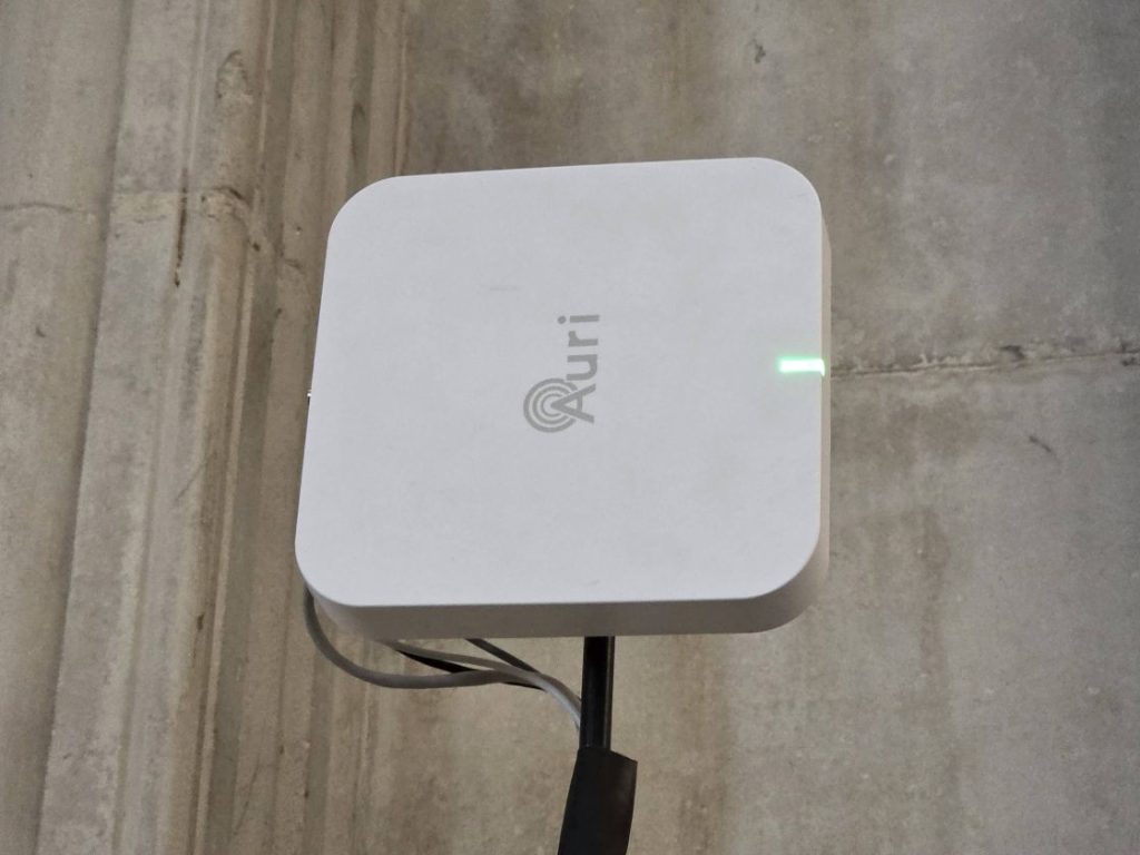 The Auri box on a pole in St Paul's Cathedral