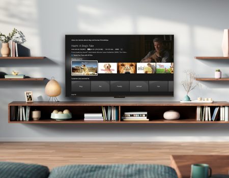 An Amazon television in a living room