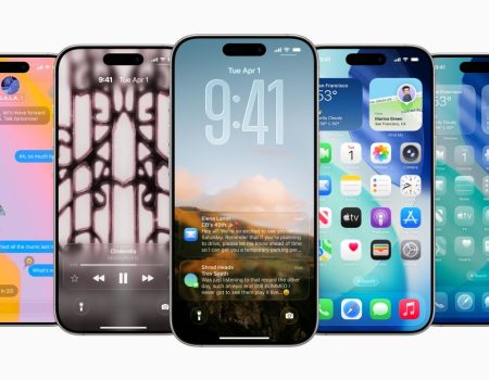 iOS 26 on a range of Iphones