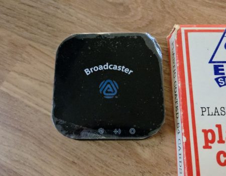 The HomeSpot BA210 is smaller than a packet of playing cards