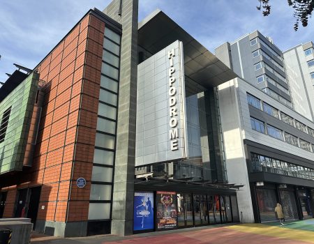 The exterior of the Birmingham Hippodrome theatre