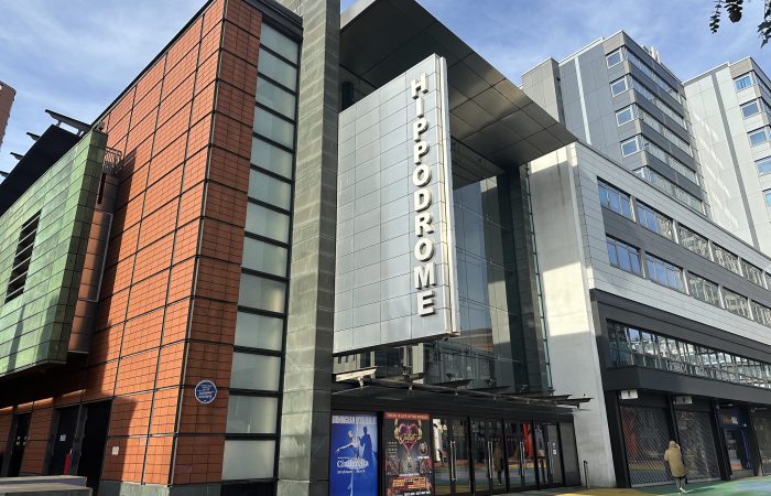 The exterior of the Birmingham Hippodrome theatre