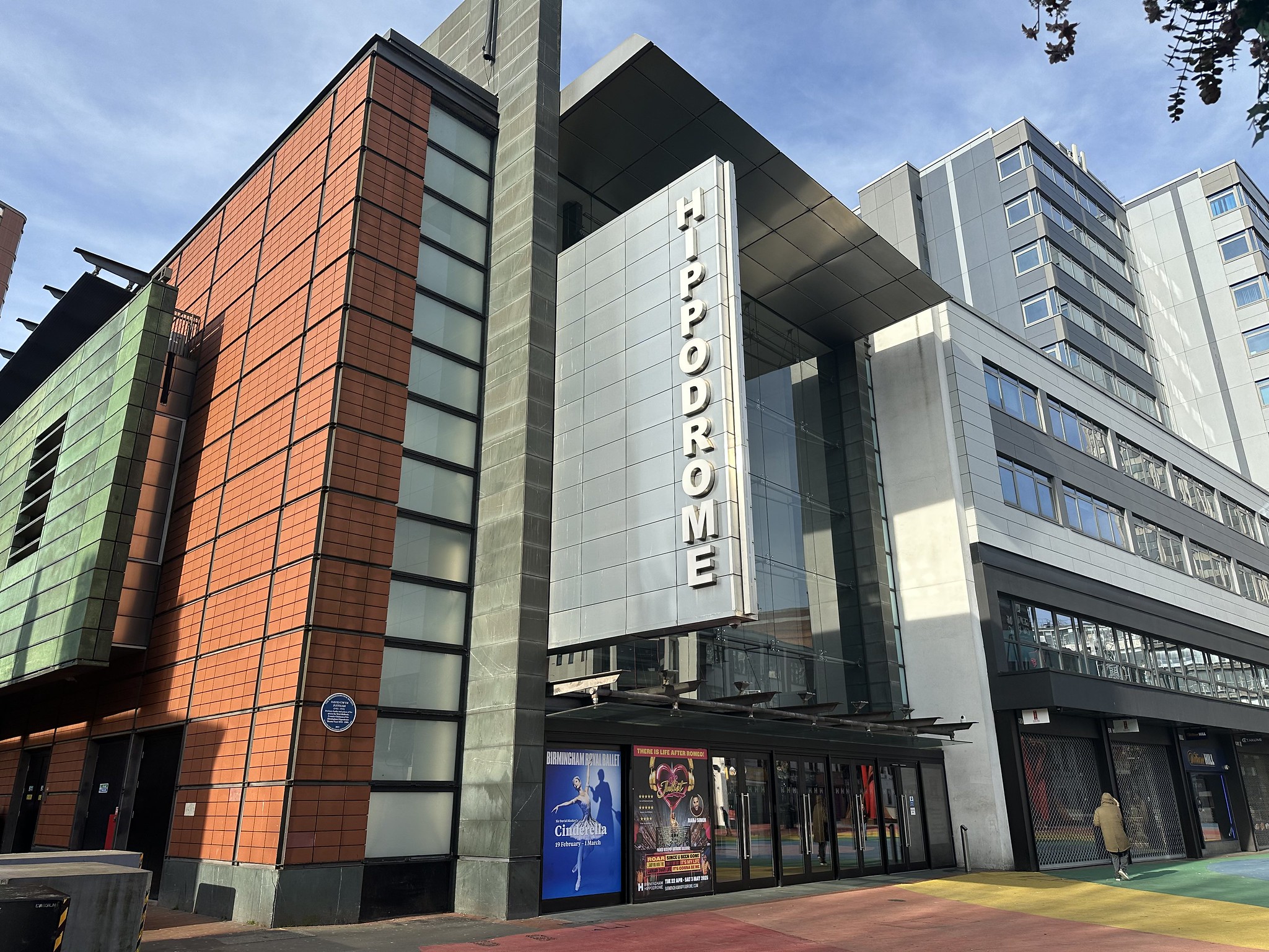 The exterior of the Birmingham Hippodrome theatre