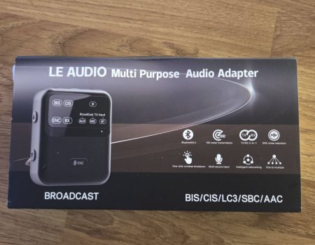 The LE Audio Bluetooth transmitter ordered from AliExpress
