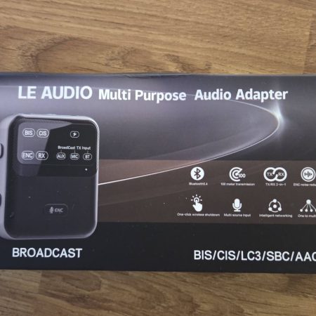 The LE Audio Bluetooth transmitter ordered from AliExpress