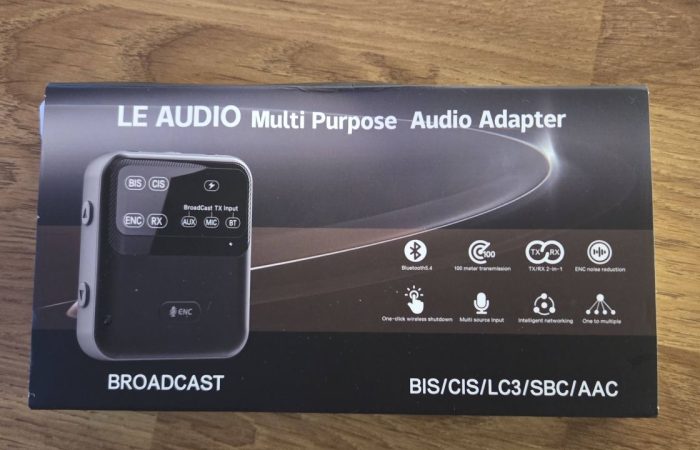 The LE Audio Bluetooth transmitter ordered from AliExpress