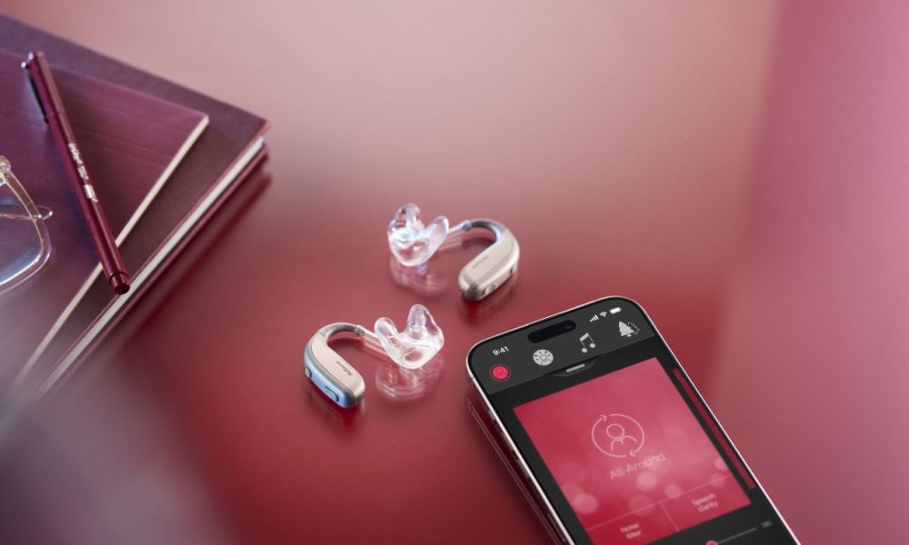 The ReSound Enzo IA works with the company's phone app, which offers volume control ... and easy access to Auracasts