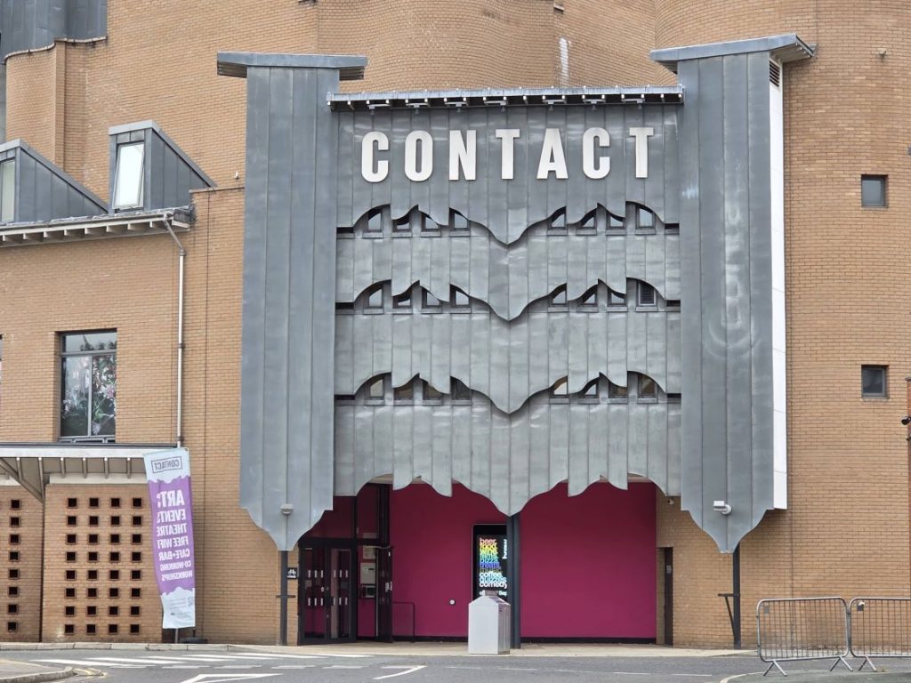 The entrance to the Contact in Manchester