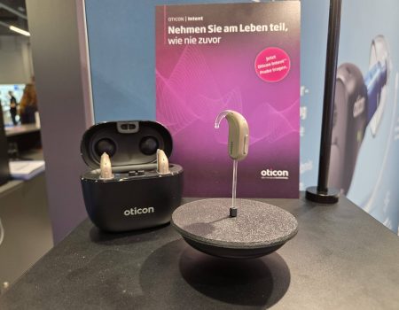 EUHA 2025: Oticon Intent miniBTE R arrives with Auracast as standard The Oticon Intent miniBTE R on display at EUHA 2025