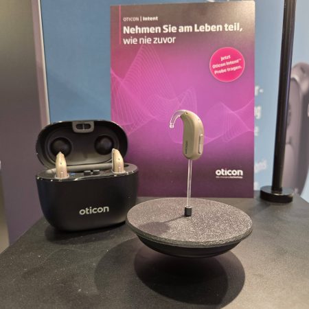 EUHA 2025: Oticon Intent miniBTE R arrives with Auracast as standard The Oticon Intent miniBTE R on display at EUHA 2025