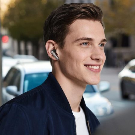 Auracast arrives in sub-$100 earbuds as EarFun launches Hi-Res Air Pro 4+ A man wearing the EarFun Air Pro 4+
