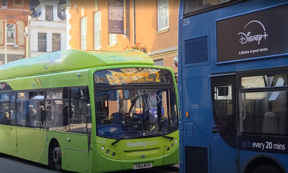 Reading Buses are coloured accorded to their route. Auracast on buses would help make it easier to hear stops