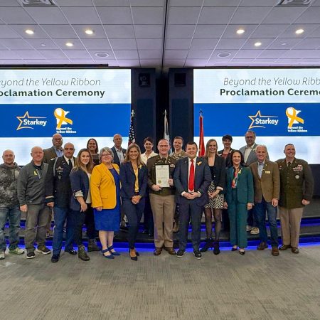 Starkey, which makes Auracast enabled hearing aids, has been as a Beyond the Yellow Ribbon Company