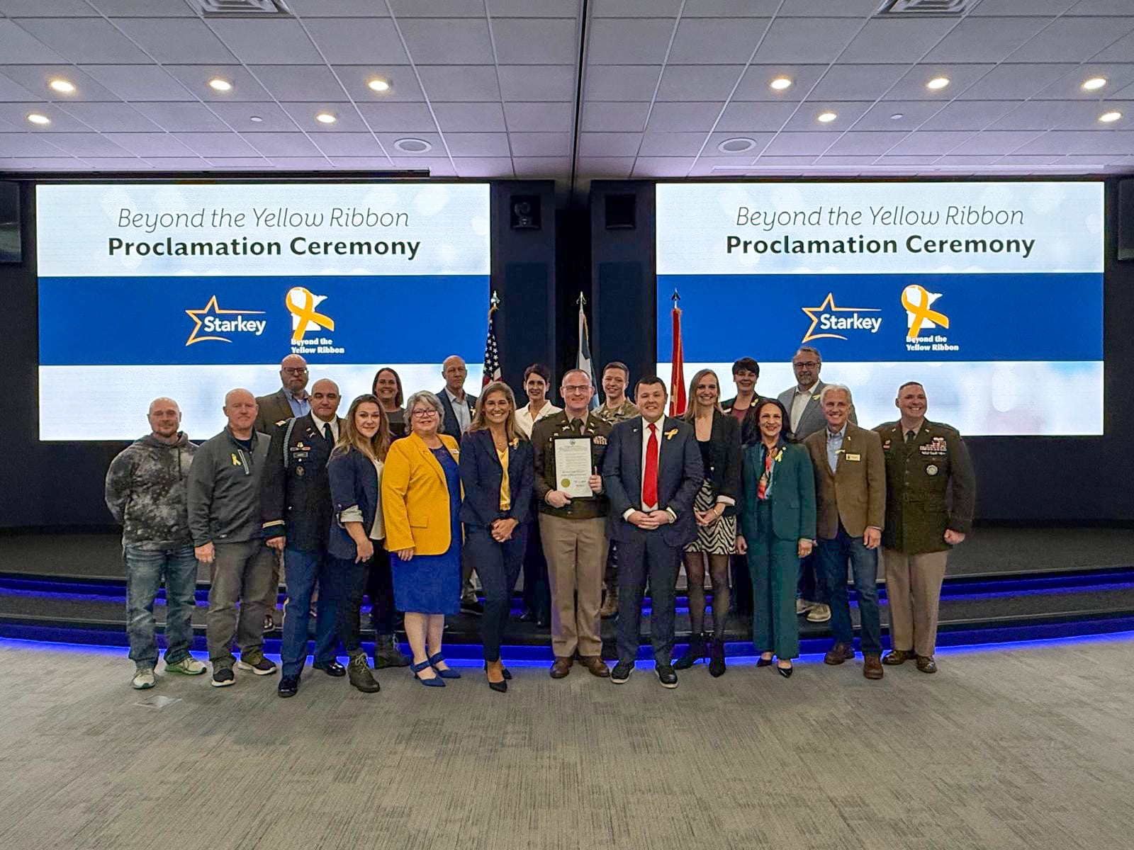 Starkey, which makes Auracast enabled hearing aids, has been as a Beyond the Yellow Ribbon Company