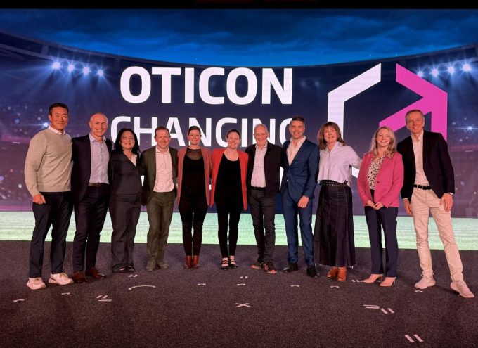 The Oticon team members at the US launch of the Zeal and Intent hearing aids
