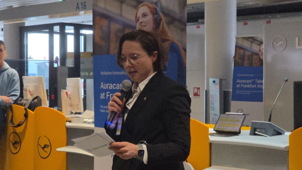 Louise Solonar-Unterasinger, CIO of the State of Hesse, Hessian Ministry for Digitalisation and Innovation, during her speech